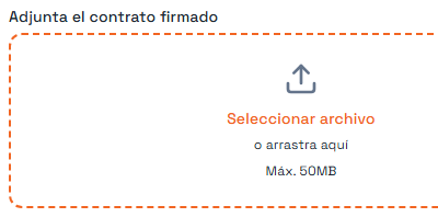 Un componente de Archivo en un formulario publicado.