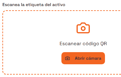 Un componente QR Scanner en un formulario publicado.